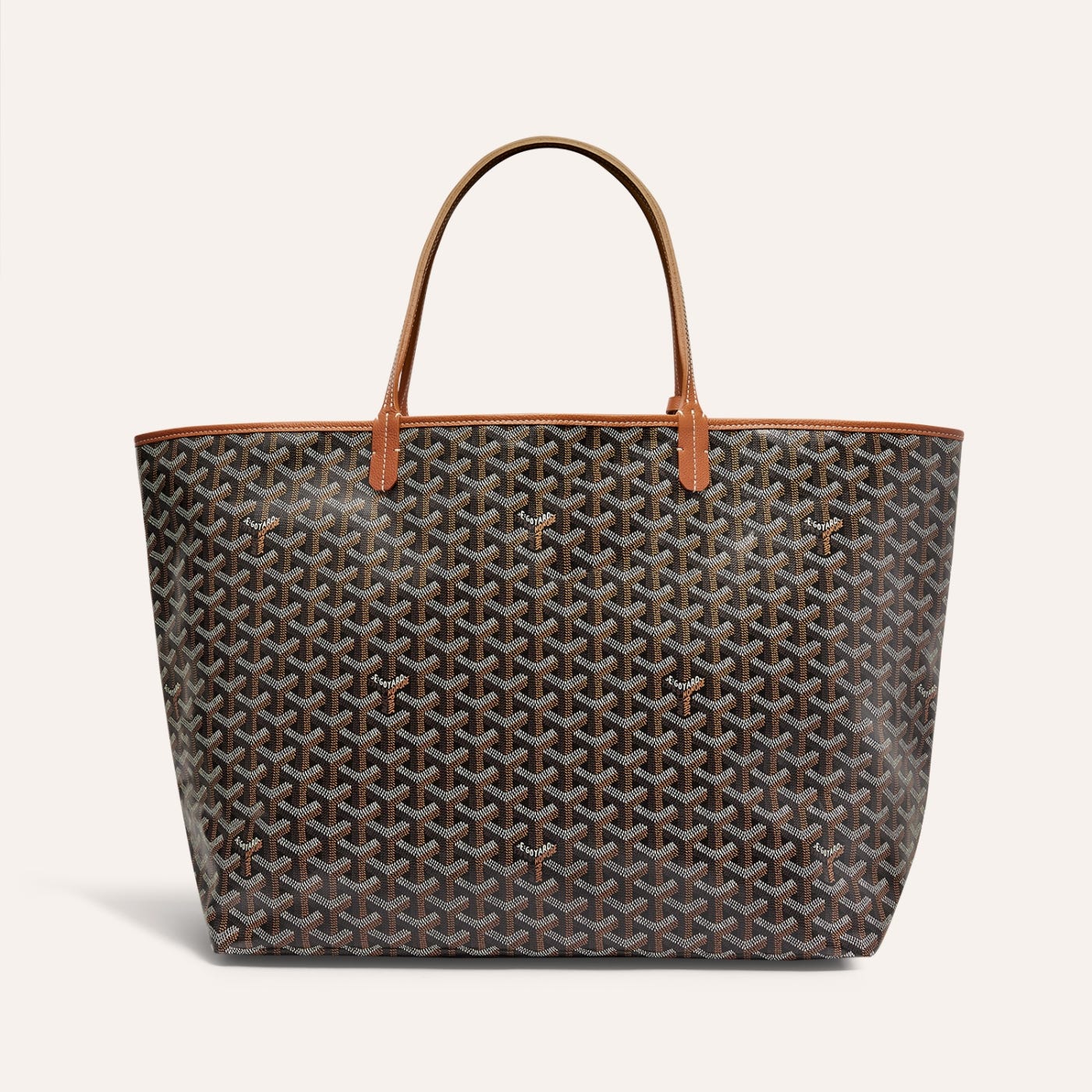 Goyard Saint Louis GM Tote Bag Black and Brown - Image 2
